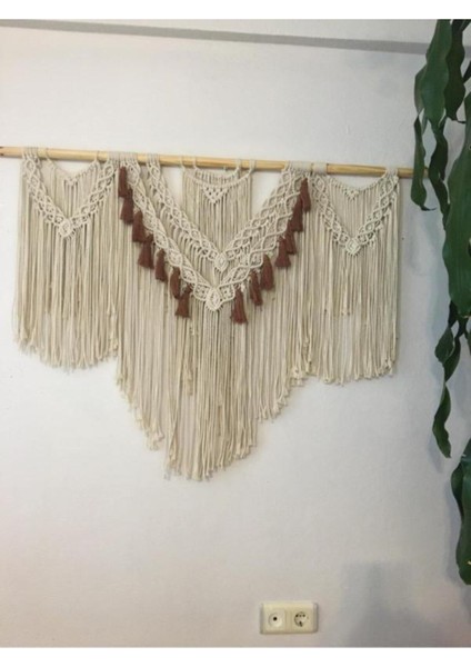 Makrome El Işi Duvar Süsü Büyük Boy