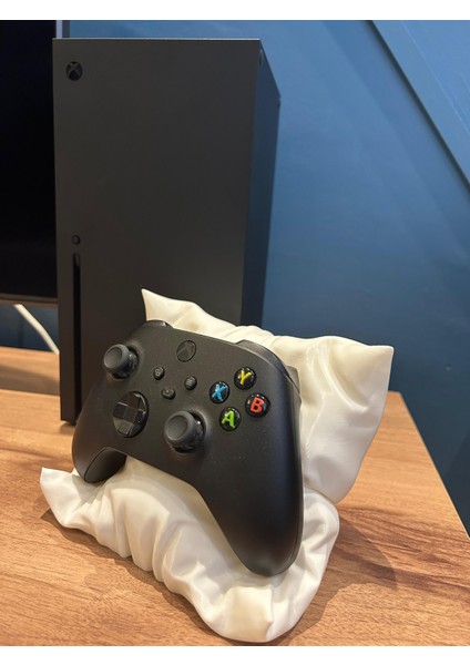 Xbox 3D Baskı Yastık Standı – Konforlu Oyun Aksesuarı - Beyaz