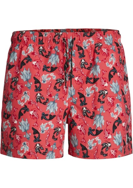 Jpstmauı Jjswım Erkek Desenli Deniz Şortu - Hızlı Kuruyan Kumaş fiyatları