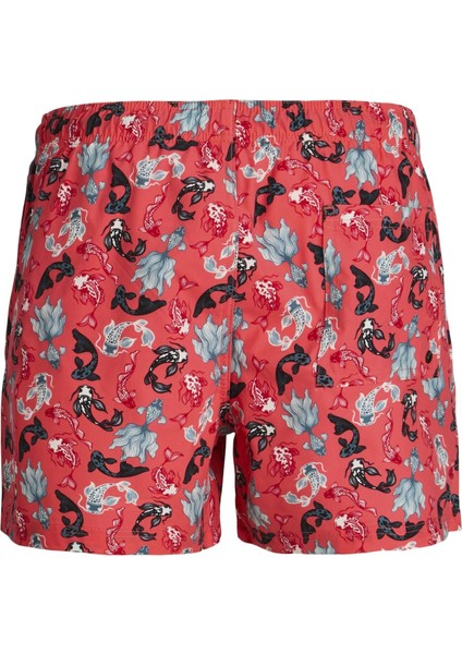 Jpstmauı Jjswım Erkek Desenli Deniz Şortu - Hızlı Kuruyan Kumaş modelleri