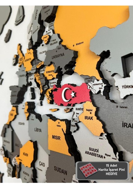 Ege Ahşap Dünya Haritası