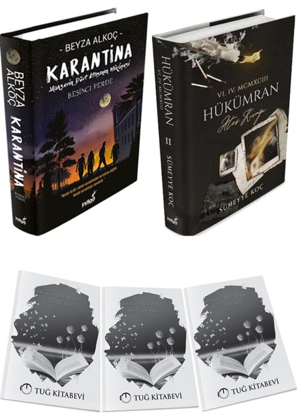 Hükümran 2 Ateş Kırağı Ciltli ve Karantina 5 Ciltli Beyza Alkoç 2li Set + Hediyeli