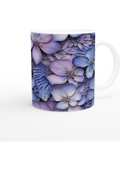 Lavanta Rüyası Çiçek Desenli Kupa modelleri