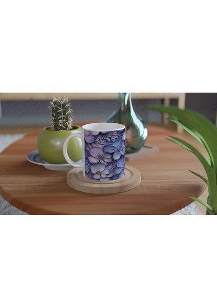 Lavanta Rüyası Çiçek Desenli Kupa fırsatları