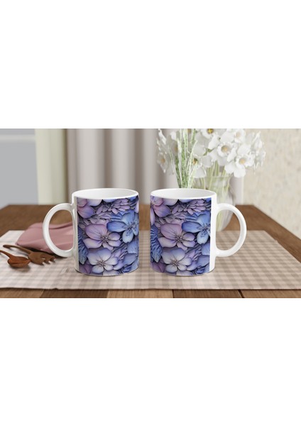 Lavanta Rüyası Çiçek Desenli Kupa indirimleri