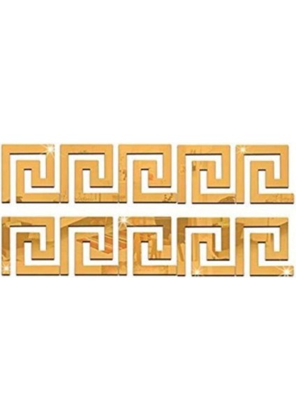 Dekoratif Labırent Bordür 20X Pleksi Süs Ayna 10X10CM Tavan Antre Bantlı Banyo Dekoratif Bordür fiyatları