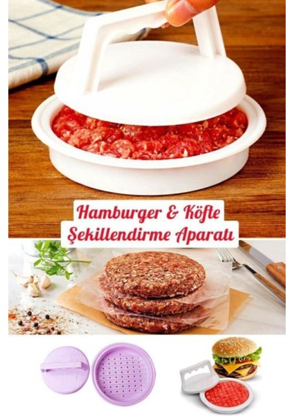 Hamburger Kalıbı Köfte Presi Şekillendirici Pratik Hamburger Yapma Aparatı