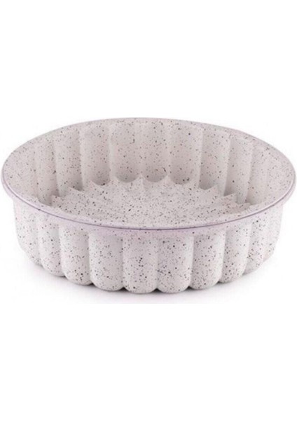 Granit Döküm Tart Kalıbı Krem 26 cm
