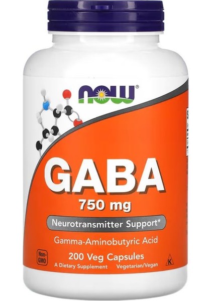 Gaba, 750 mg , 200 Veg Capsules