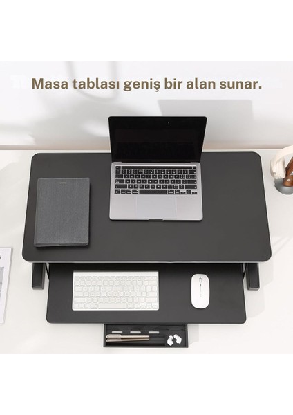 Çalışma Masası Sehpası, Yüksekliği Ayarlanabilir Oturma-Ayakta Çalışma Masası