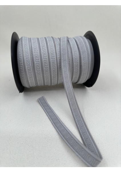 1.2 cm Jakarlı Lastik-5 Metre-Gri