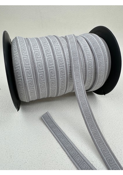 1.2 cm Jakarlı Lastik-5 Metre-Gri