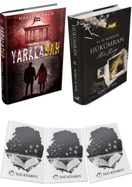 Hükümran 2 Ateş Kırağı Ciltli ve Ephesus Yayınları Yaralasar 4 Ciltli Maral Atmaca 2li Set + Hediyeli