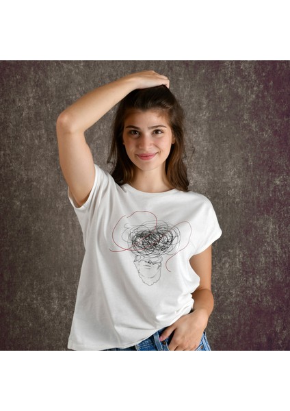 Overthinking Kadın Baskılıt-Shirt indirimleri