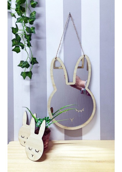 Tavşanlı Çocuk Odası Dekoru Ahşap Üzeri Pleksi Ayna Kaplama 3lü Set fiyatları