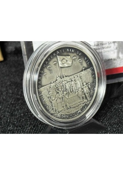 Kıbrıs Barış Harekâtı’nın 50. Yılına Özel Hatıra Gümüş Para (2024) - Sertifikalı modelleri