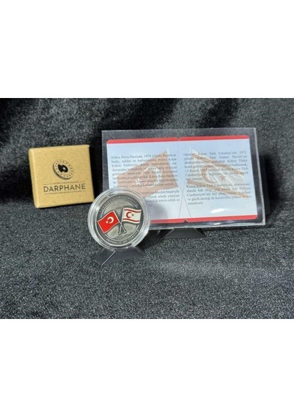 Kıbrıs Barış Harekâtı’nın 50. Yılına Özel Hatıra Gümüş Para (2024) - Sertifikalı indirimleri