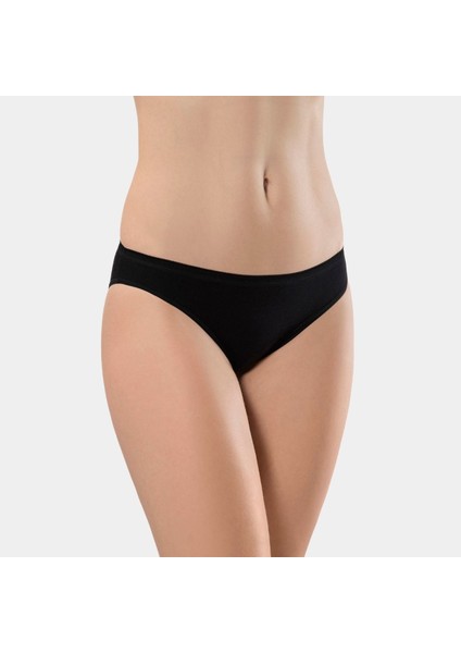 Kadın Likralı 2'li Pamuklu Bikini Külot 230/SIYAH