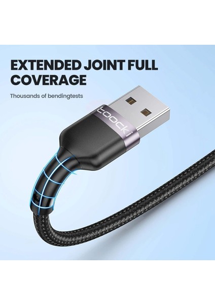 3 In 1 USB Kablosu 6A 100W Mikro USB Tip C Şarj ve Data Kablosu