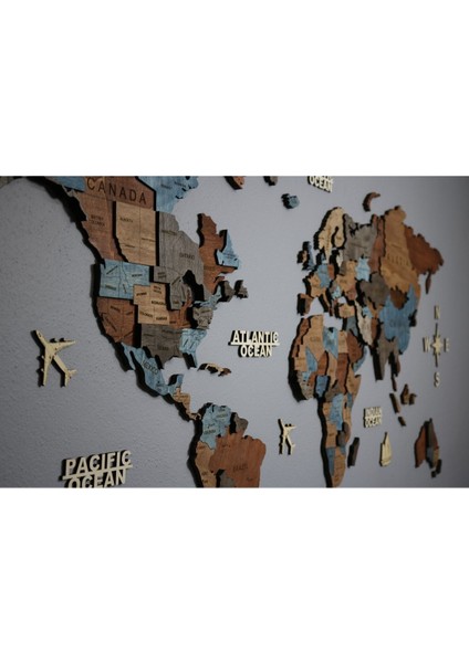 Shade Ahşap Dünya Haritası modelleri