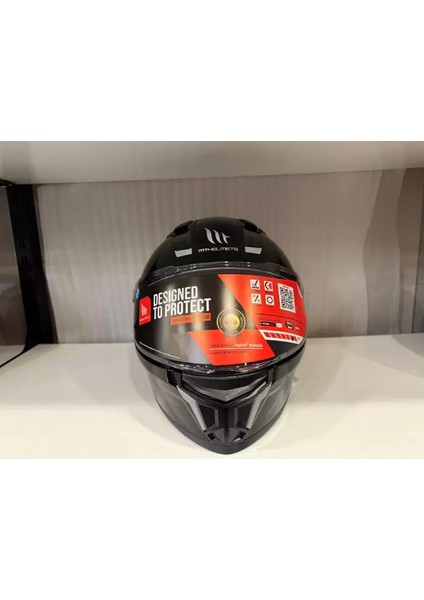 Stinger A12 Parlak Siyah Full Face Kask
