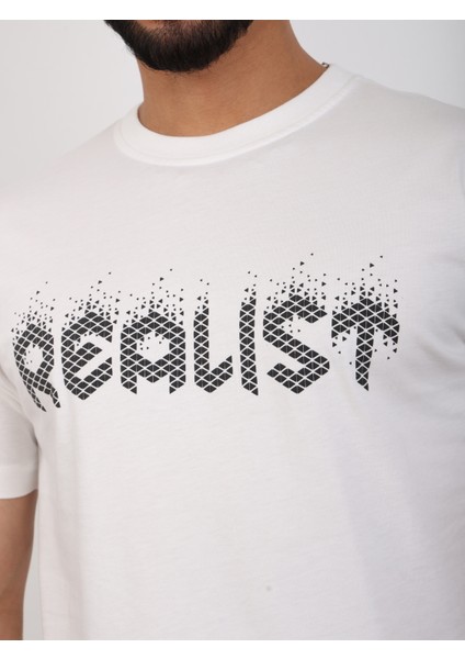 Erkek Relaxed Fit Bisiklet Yaka Baskılı Tişört modelleri