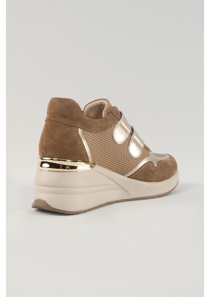 Alessandra Camel Deri Kadın Sneakers, Deri, Günlük Ayakkabı, Spor Ayakkabı 24222 fırsatları