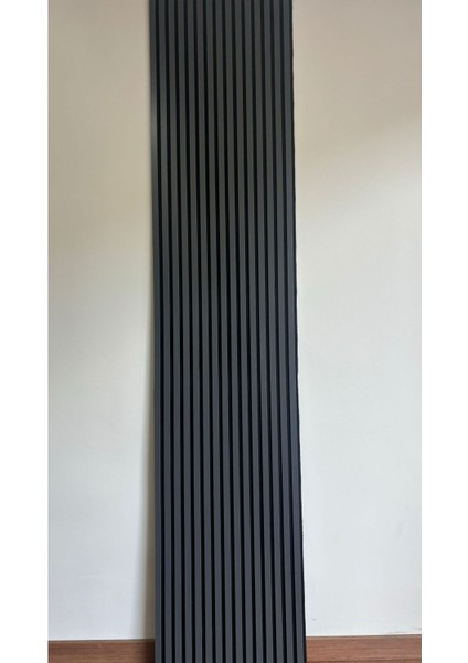 Akustik Duvar Paneli / 60X280 / Antrasit / 5 mm Keçe / 9 mm Çıta