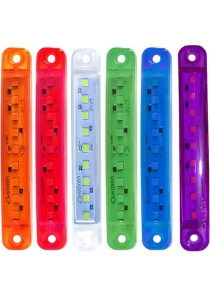 9 Ledli Oto Parmak LED Sarı (5 Li Paket)