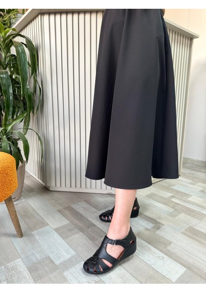 Sahra Deri Önü Kapalı Kadın Sandalet fiyatları