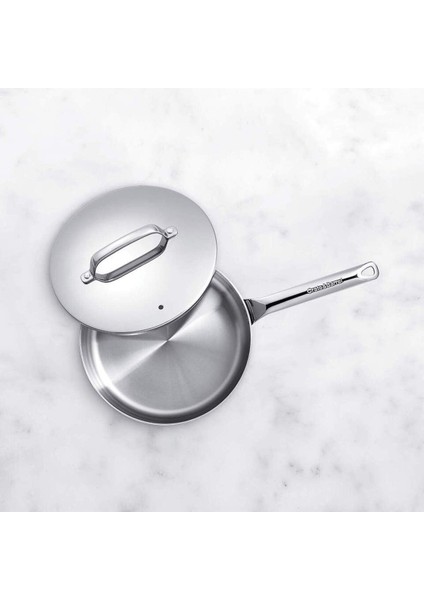 Evencook Core 3.25 Qt. Kapaklı Paslanmaz Çelik Sote Tavası