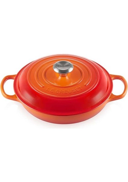 Kırmızı Braiser Tava 26 Cm, Ikonik Fransız Güveç Tavası