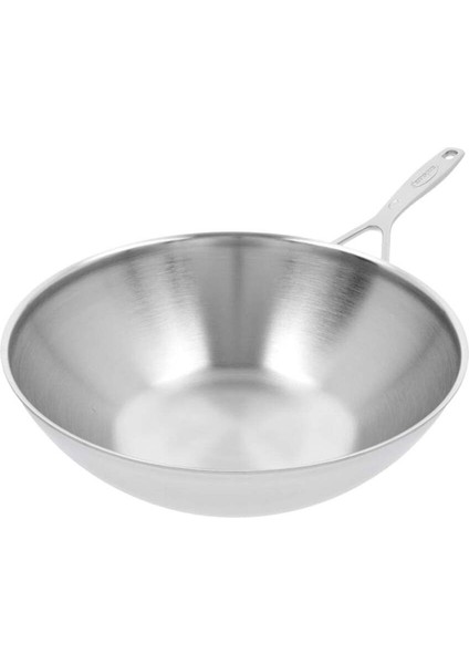 5 Katmanlı 30 cm Wok Tava, I?ndüksiyon Uyumlu, Silvinox Yüzey