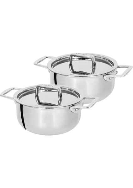 Castel Pro Ultraply Mini Güveç Tenceresi, 2'li Set