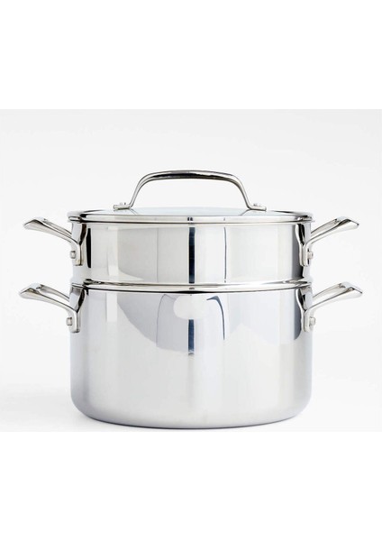 Evencook Core 6 Qt. Cam Süzgeç Kapaklı Paslanmaz Çelik Çok Amaçlı Tencere