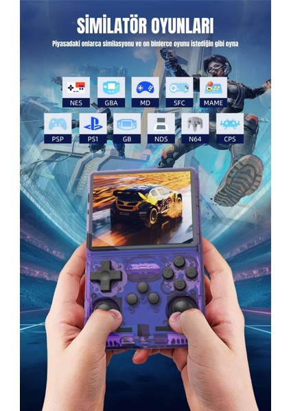Retro Arcade R40S Pro Arkos 2.0 +30.000 Oyunlu El Konsolu 256 GB modelleri