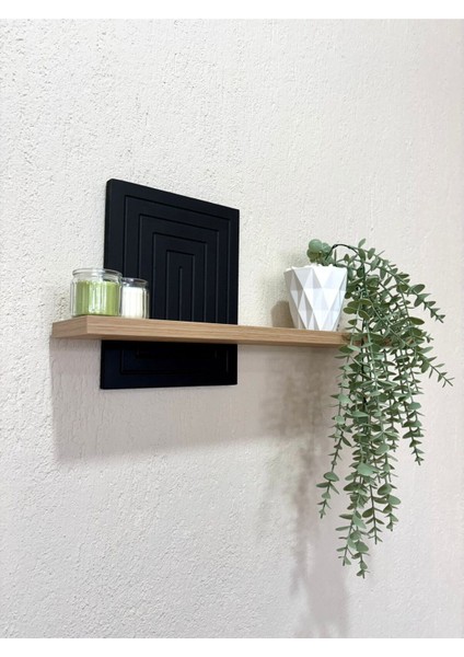 Tasarım Demonte Dekoratif Duvar Rafı - Siyah fiyatları