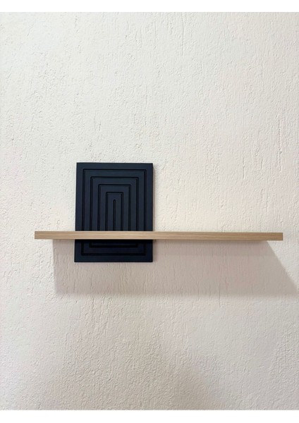Tasarım Demonte Dekoratif Duvar Rafı - Siyah fırsatları