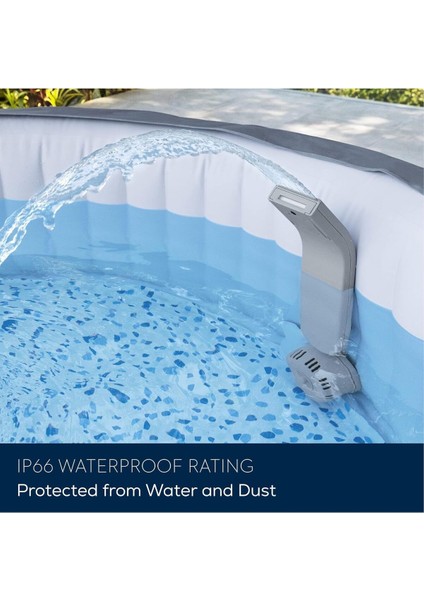 Airjet plus jakuzi led şelale, 7 renk, ıp66 jakuzi şelale fırsatları