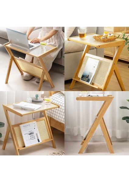 Rattan Sehpa, Boho Aksanlı Gece Sehpası ve Cam Ahşap Masası fiyatları