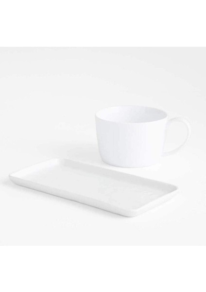 Mercer Çorba ve Sandviç Seti, Porselen, Zarif ve Modern Tasarım