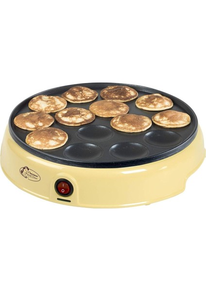 Retro Tasarımlı Poffertjes, Waffle Cihazı, Sweet Dreams,yapışmaz