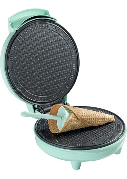 AWCM700 Koni ile Kırmızı Kırmızı Ağız Makinesi Yapışmaz Kaplamalı Boğazı Demiri, Wafle Otomatı 700 W modelleri