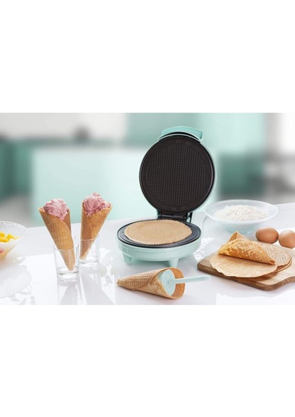 AWCM700 Koni ile Kırmızı Kırmızı Ağız Makinesi Yapışmaz Kaplamalı Boğazı Demiri, Wafle Otomatı 700 W indirimleri