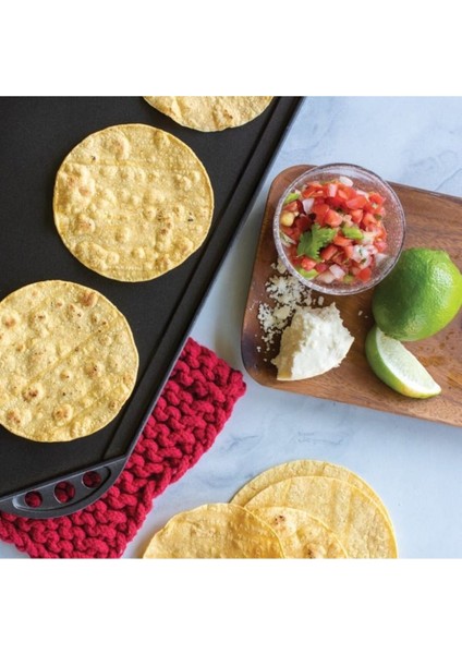 Çift Taraflı Sac Tava, 49X26CM, Alüminyum Yapışmaz Yüzey fırsatları