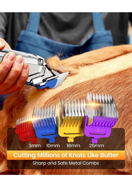 Sessiz Köpek Tıraş Makinesi Metal Kılavuz Taraklı, Kablosuz fırsatları
