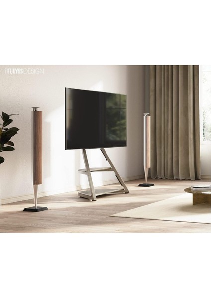 Tekerlekli Mobil Tv Sehpası, 32-65 Inç Tv Için, Ahşap Raflı Modern Tv Arabası, Eiffel Serisi fiyatları