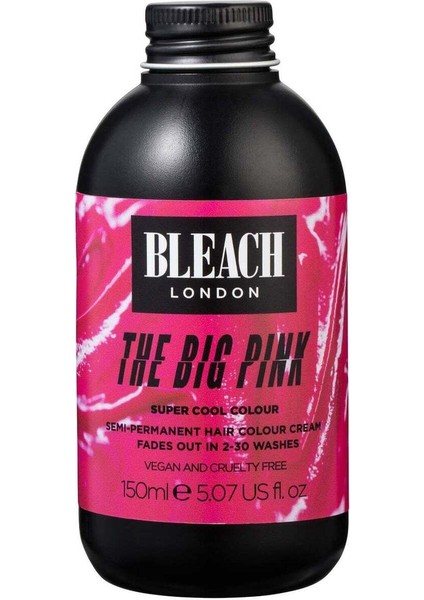The Big Pink Super Cool Colour 150 ml Vegan Geçici Pembe Saç Rengi