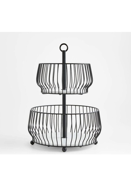 Cora Siyah 2 Katlı Meyve Sepeti, Zarif ve Fonksiyonel Tasarım modelleri