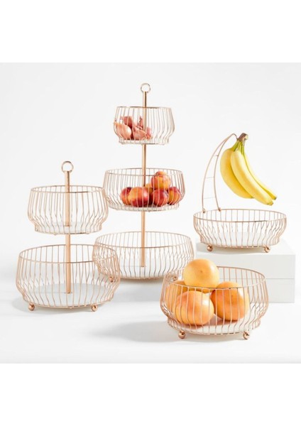 Cora Bakır 2 Katlı Meyve Sepeti, Şık ve Pratik Tasarım fiyatları